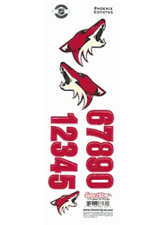 Arizona Coyotes Sportstar Officially Licensed Authentic Center Ice NHL Hockey Helmet Decal Kit