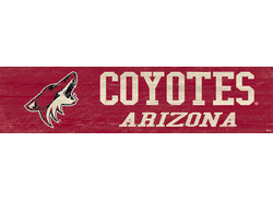 Arizona Coyotes Team Name 6x24 Sign