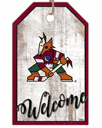 Arizona Coyotes Welcome Team Tag 11x19 Sign