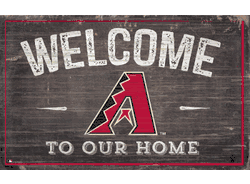 Arizona Diamondbacks 11x19 Welcome to our Home Sign