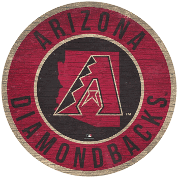 Arizona Diamondbacks 12 in. Circle w/ State Sign