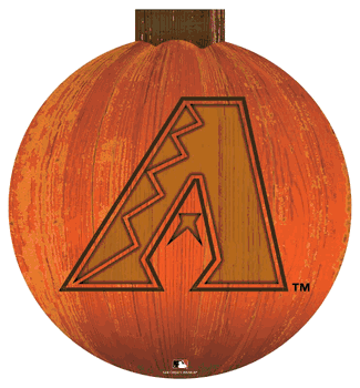 Arizona Diamondbacks 12 in. Halloween Pumpkin Sign