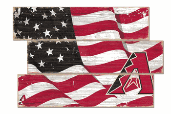Arizona Diamondbacks American Flag 3 Plank
