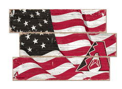 Arizona Diamondbacks American Flag 3 Plank