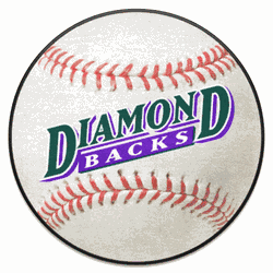 Arizona Diamondbacks Baseball Rug - 27in. Diameter 1998 Retro Logo
