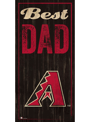 Arizona Diamondbacks Best Dad 6x12 Sign