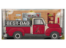 Arizona Diamondbacks Best Dad Truck 6x12 Sign