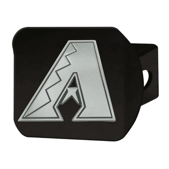 Arizona Diamondbacks Black Metal Hitch Cover with Metal Chrome 3D Emblem