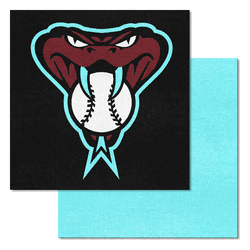 Arizona Diamondbacks Blue & Black Alternate Team Carpet Tiles - 45 Sq Ft.