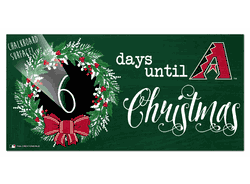 Arizona Diamondbacks Chalk Christmas Countdown 6x12 Sign