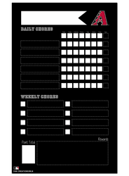 Arizona Diamondbacks Chore Chalk Board 11x19 Sign