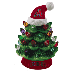 Arizona Diamondbacks Christmas Tree 4 Inch LED Tabletop