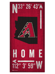 Arizona Diamondbacks Coordinate 6x12 Sign