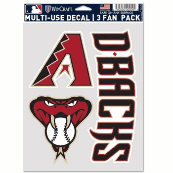 Arizona Diamondbacks Decal Multi Use Fan 3 Pack
