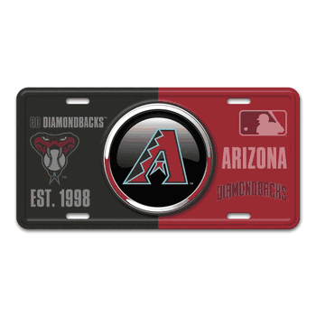 Arizona Diamondbacks Embossed Metal License Plate