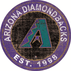 Arizona Diamondbacks Heritage Logo Round Sign