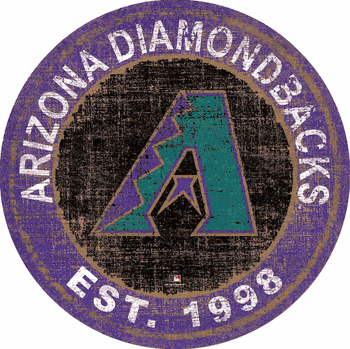 Arizona Diamondbacks Heritage Logo Round Sign