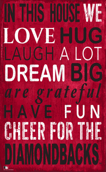 Arizona Diamondbacks In This House Sign