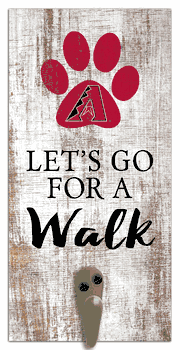 Arizona Diamondbacks Leash Holder 6x12 Sign