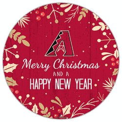 Arizona Diamondbacks Merry Christmas & New Year 12in Circle