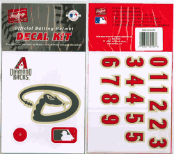 Arizona Diamondbacks Official Rawlings Authentic Batting Helmet Decal Kit