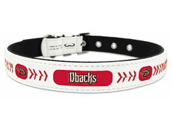 Arizona Diamondbacks Pet Collar Classic Baseball Leather Size Small CO