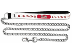 Arizona Diamondbacks Pet Leash Leather Chain Baseball Size Medium CO