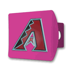 Arizona Diamondbacks Pink Metal Hitch Cover with  3D Color Emblem