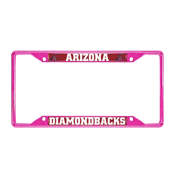 Arizona Diamondbacks Pink Metal License Plate Frame - 6.25