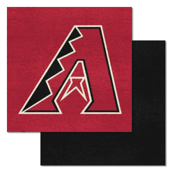 Arizona Diamondbacks Red & Black Team Carpet Tiles - 45 Sq Ft.