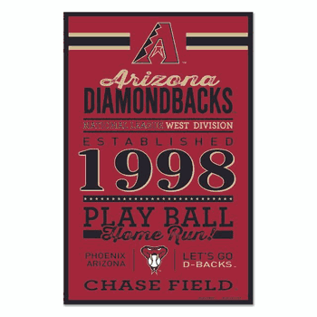 Arizona Diamondbacks Sign 11x17 Wood Established Design