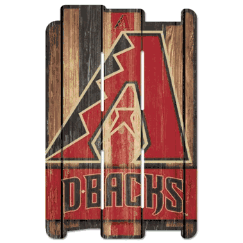 Arizona Diamondbacks Sign 11x17 Wood Fence Style