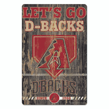 Arizona Diamondbacks Sign 11x17 Wood Slogan Design