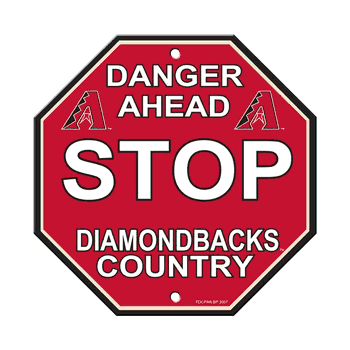 Arizona Diamondbacks Sign 12x12 Plastic Stop Style CO