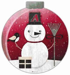 Arizona Diamondbacks Snowglobe 12in Wall Art