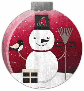 Arizona Diamondbacks Snowglobe 12in Wall Art
