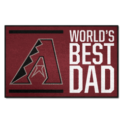 Arizona Diamondbacks Starter Mat Accent Rug - 19in. x 30in. World's Best Dad Starter Mat