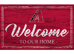 Arizona Diamondbacks Team Color Welcome 11x19 Sign