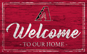 Arizona Diamondbacks Team Color Welcome 11x19 Sign