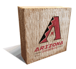 Arizona Diamondbacks Team Logo Block 6X6