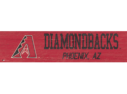 Arizona Diamondbacks Team Name 6x24 Sign