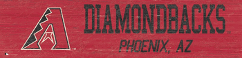 Arizona Diamondbacks Team Name 6x24 Sign