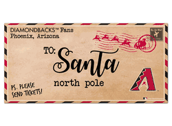 Arizona Diamondbacks To Santa 6x12 Sign
