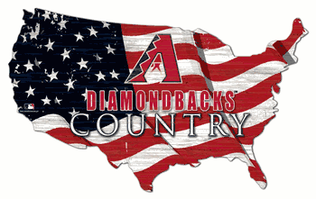 Arizona Diamondbacks USA Shape Flag Cutout