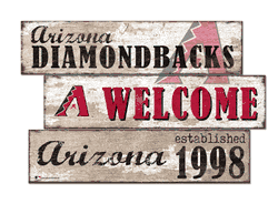 Arizona Diamondbacks Welcome 3 Plank