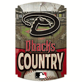 Arizona Diamondbacks Wood Sign - Country