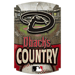 Arizona Diamondbacks Wood Sign - Country