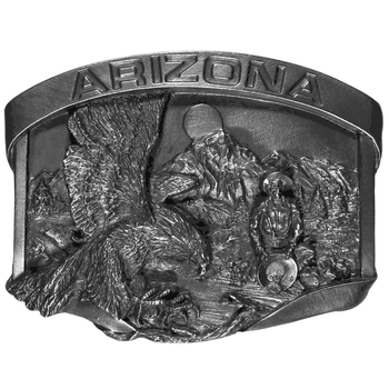 Arizona Eagle Antiqued Belt Buckle