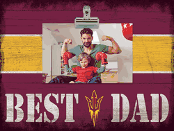 Arizona State Sun Devils 10" x 8" Best Dad with Stripe Clip Frame