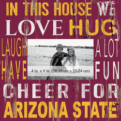 Arizona State Sun Devils 10x10 In This House Frame